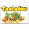 Signmission Tostadas Banner Concession Stand Food Truck Single Sided B-72 Tostadas19 - alternate 1